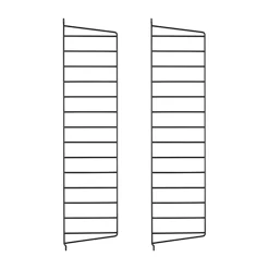 String wandpaneel, Zwart, 75x20 cm, 2-pack< Planken & Planksystemen