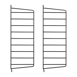String wandpaneel, Zwart, 50x20 cm, 2-pack< Planken & Planksystemen