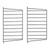 String wandpaneel, Zwart, 50x30 cm, 2-pack< Planken & Planksystemen