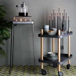 Born In Sweden Stumpastaken houder, Zilver< Kaarsenaccessoires