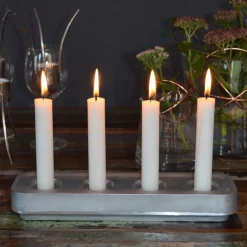 Born In Sweden Stumpastaken kaarsenhouder lang, 8,5 x 29,5 cm.< Adventskandelaars & -Kaarsen