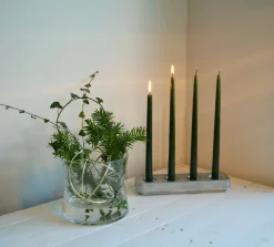 Born In Sweden Stumpastaken kaarsenhouder langwerpig polished, 8,5x29,5 cm< Adventskandelaars & -Kaarsen