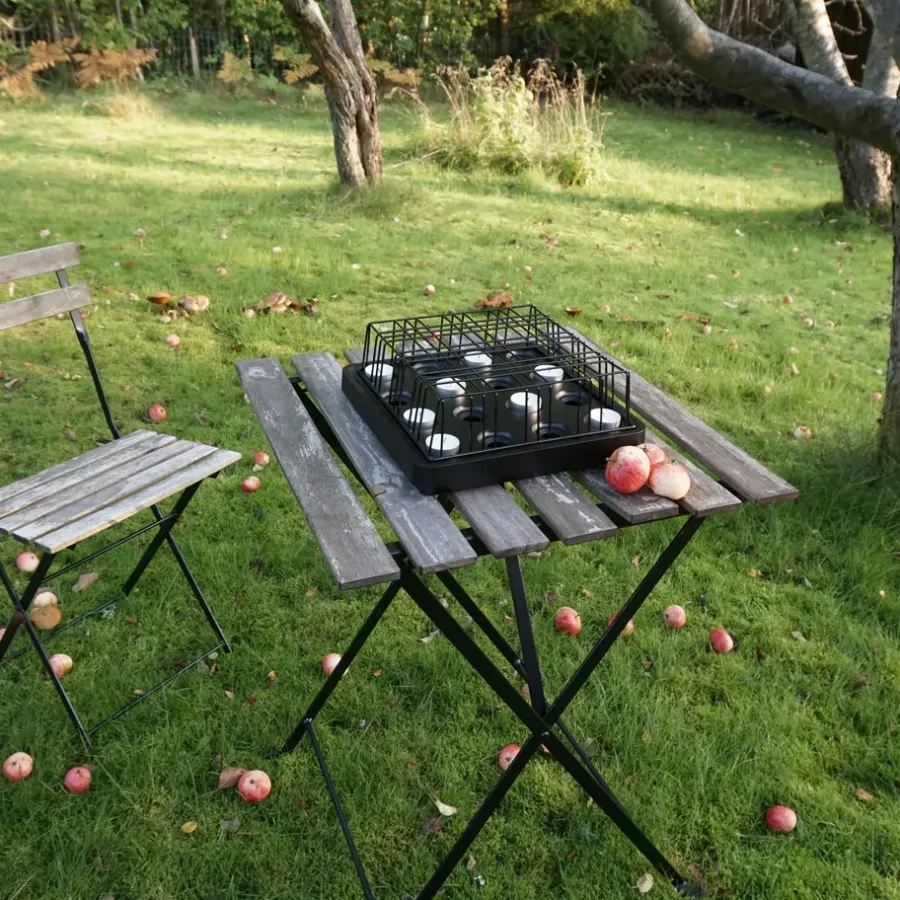 Born In Sweden Stumpastaken rooster zwart, Groot< Kaarsenaccessoires