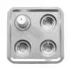 Born In Sweden Stumpastaken voor 4 kaarsen, Gepolijst aluminium< Adventskandelaars & -Kaarsen