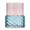 Villa Collection Styles kaarsenhouder Ø7,7x10 cm, Blauw-roze< Kaarsenhouders & Kaarsenborden
