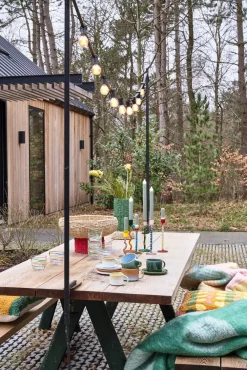 Villa Collection Styles kandelaar 19,6 cm, Green-pink< Kandelaars