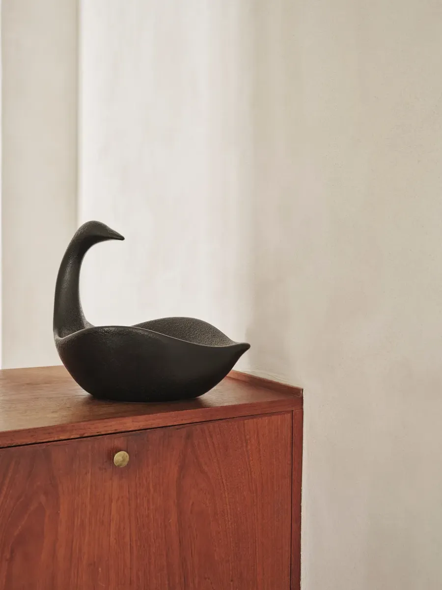 Ferm Living Swan Centrepiece, Black< Decoratieve Accessoires