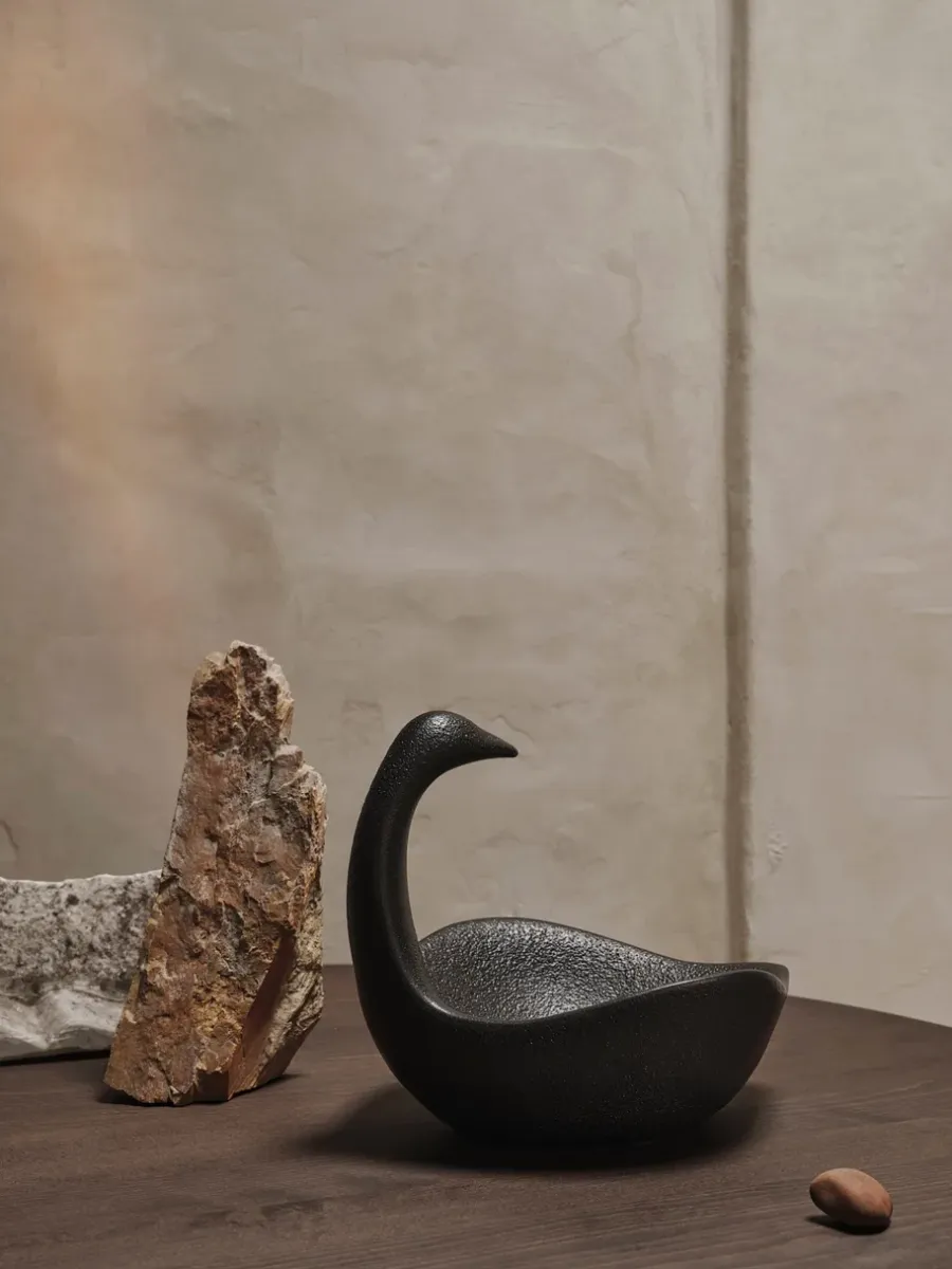 Ferm Living Swan Centrepiece, Black< Decoratieve Accessoires