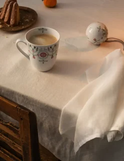 Rörstrand Swedish Grace Winter kerstbal Ø8 cm, Witn< Kerstdecoraties