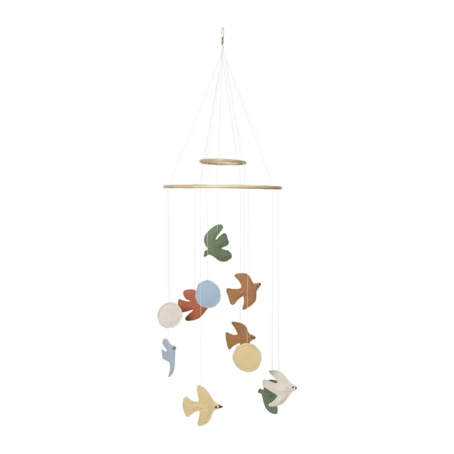 Ferm Living Swif Bird mobiel, Multi< Kinderkamer Interieuraccessoires|Kinderkamer Interieuraccessoires