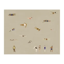 Fine Little Day Swimmers poster, Beige, 40x50 cm< Posters|Kinderkamer Interieuraccessoires