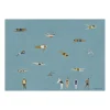 Fine Little Day Swimmers poster, Blue, 50x70 cm< Posters