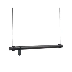 LIND DNA Swing kapstok, oak black, l, koord black< Kapstokken & Hangrekken