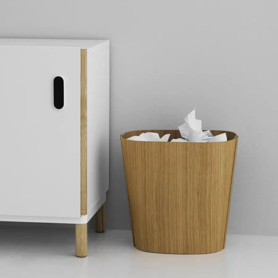 Normann Copenhagen Tales of Wood papierbak, eiken< Prullenbakken