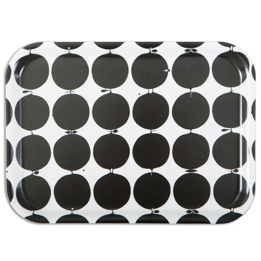 Opto Design Tallyho dienblad 27x20 cm, Zwart-wit< Decoratieve Accessoires|Decoratieve Dienbladen