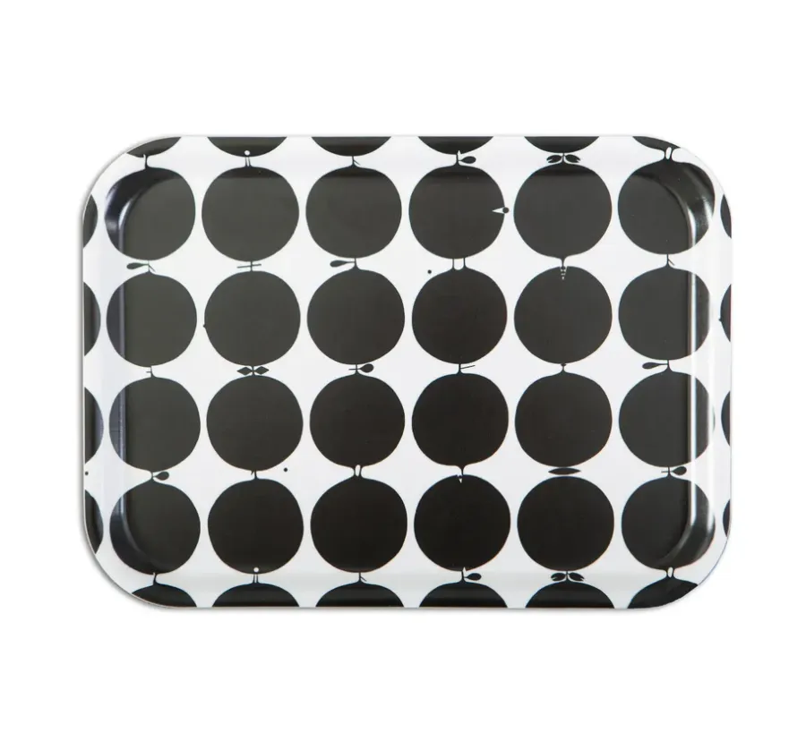 Opto Design Tallyho dienblad 36x28 cm, Zwart-wit< Decoratieve Accessoires|Decoratieve Dienbladen