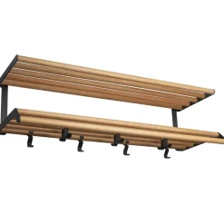 Essem Design Tamburin kapstok 100 cm, Eikenhout-zwart< Garderobehaken & Hoedenplanken