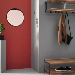 Essem Design Tamburin kapstok 100 cm, Eikenhout-zwart< Garderobehaken & Hoedenplanken