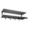 Essem Design Tamburin kapstok 100 cm, Zwartgebeitst eiken-zwart< Garderobehaken & Hoedenplanken