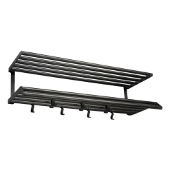 Essem Design Tamburin kapstok 100 cm, Zwartgebeitst eiken-zwart< Garderobehaken & Hoedenplanken