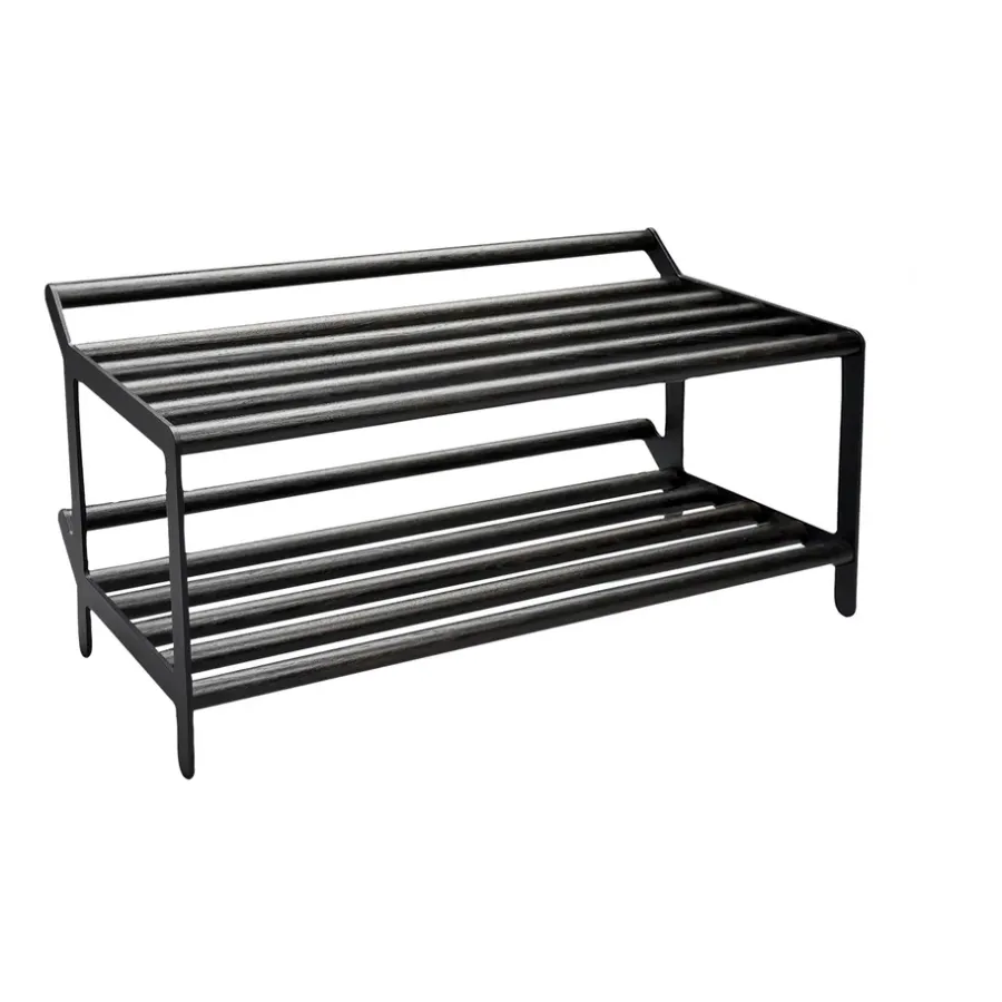 Essem Design Tamburin schoenenrek 60 cm, Zwartgebeitst eiken-zwart< Schoenenrekken