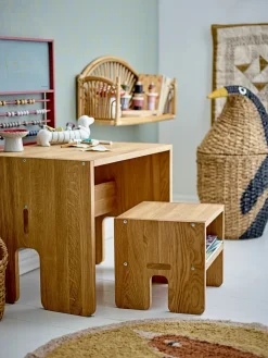 Bloomingville Tazia opbergmand met deksel Ø37x69 cm, Zwart< Opbergoplossingen Voor De Kinderkamer|Opbergmanden
