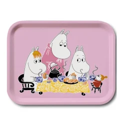 Opto Design Teaparty Moomin dienblad, roze< Decoratieve Accessoires|Decoratieve Dienbladen