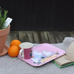 Opto Design Teaparty Moomin dienblad, roze< Decoratieve Accessoires|Decoratieve Dienbladen
