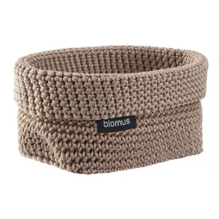 Blomus Tela textielmand M 10x15 cm, Bark< Opbergmanden