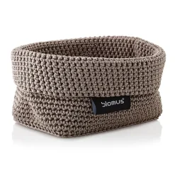 Blomus Tela textielmand M 10x15 cm, Taupe< Opbergmanden