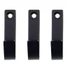 Meraki Thapsus haak 3-pack, Geborstelde zwarte afwerking< Haken & Hangers