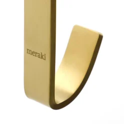 Meraki Thapsus haak 3-pack, Geborstelde messing afwerking< Haken & Hangers
