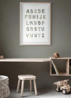 Kunskapstavlan® The alphabet watercolour poster, 50x70 cm< Posters