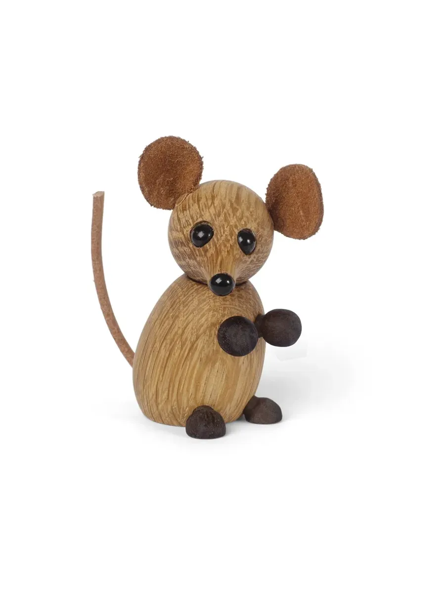 Spring Copenhagen The city mouse decoratie muis, Eikenhout< Houten Beelden