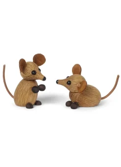 Spring Copenhagen The city mouse decoratie muis, Eikenhout< Houten Beelden