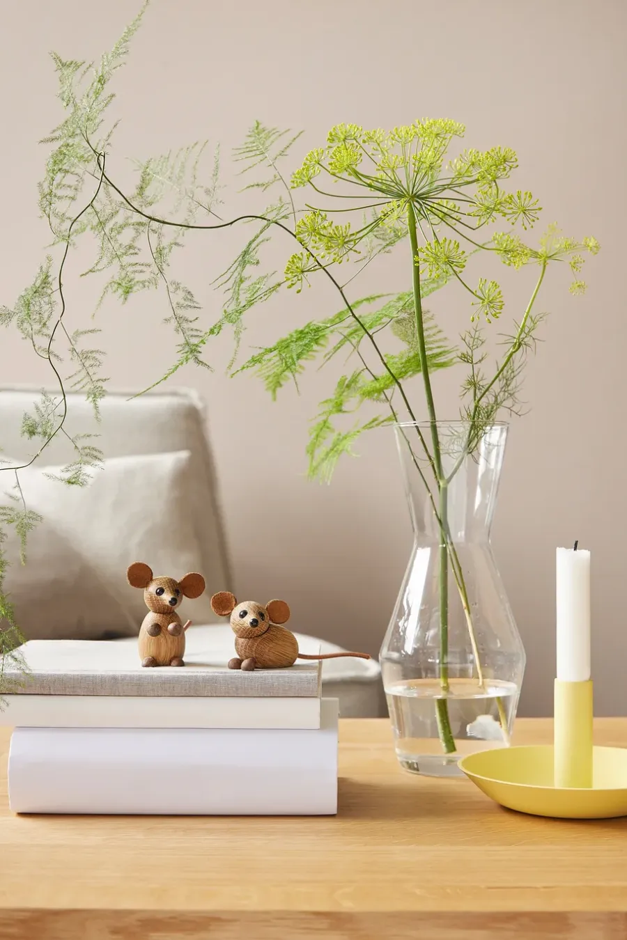 Spring Copenhagen The city mouse decoratie muis, Eikenhout< Houten Beelden