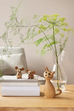 Spring Copenhagen The city mouse decoratie muis, Eikenhout< Houten Beelden