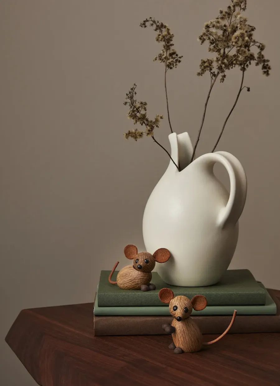 Spring Copenhagen The city mouse decoratie muis, Eikenhout< Houten Beelden
