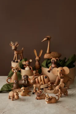 Spring Copenhagen The country mouse decoratie muis, Eikenhout< Houten Beelden