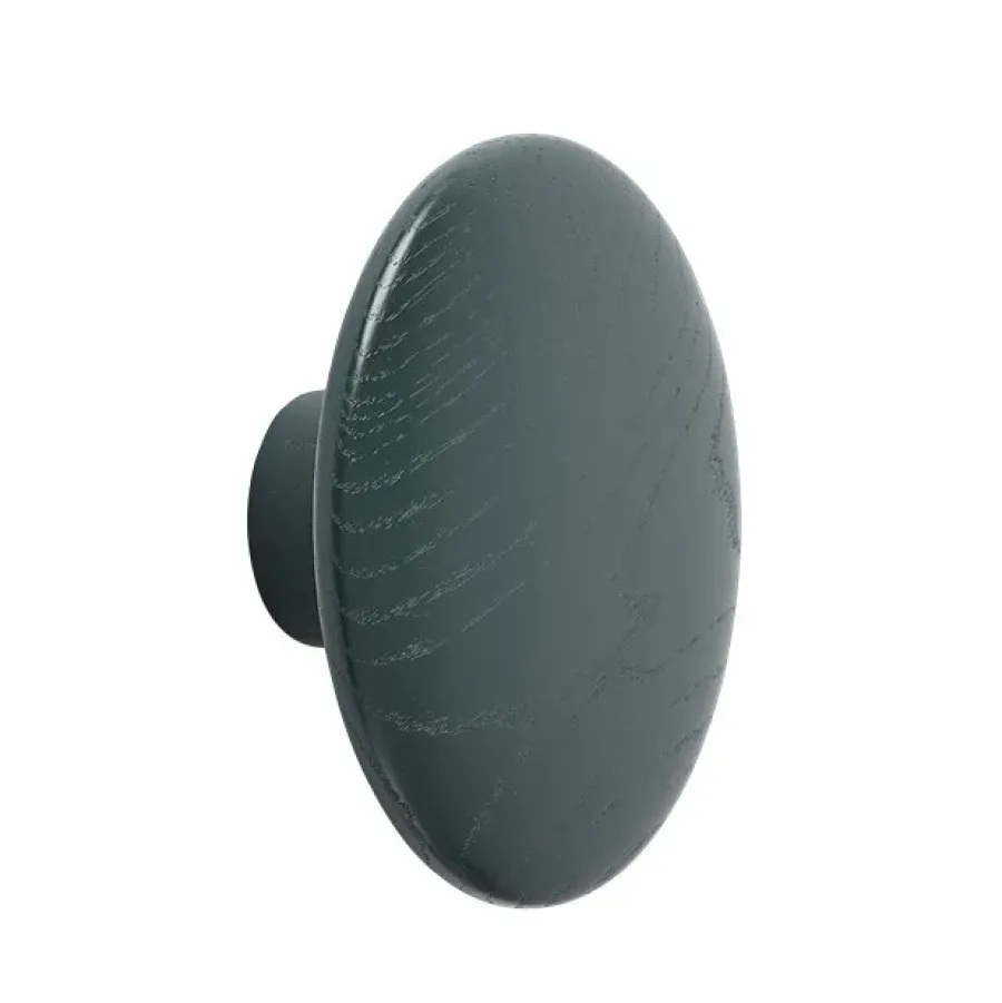 Muuto The Dots kledinghaak dark green, Medium< Haken & Hangers|Opbergoplossingen Voor De Kinderkamer