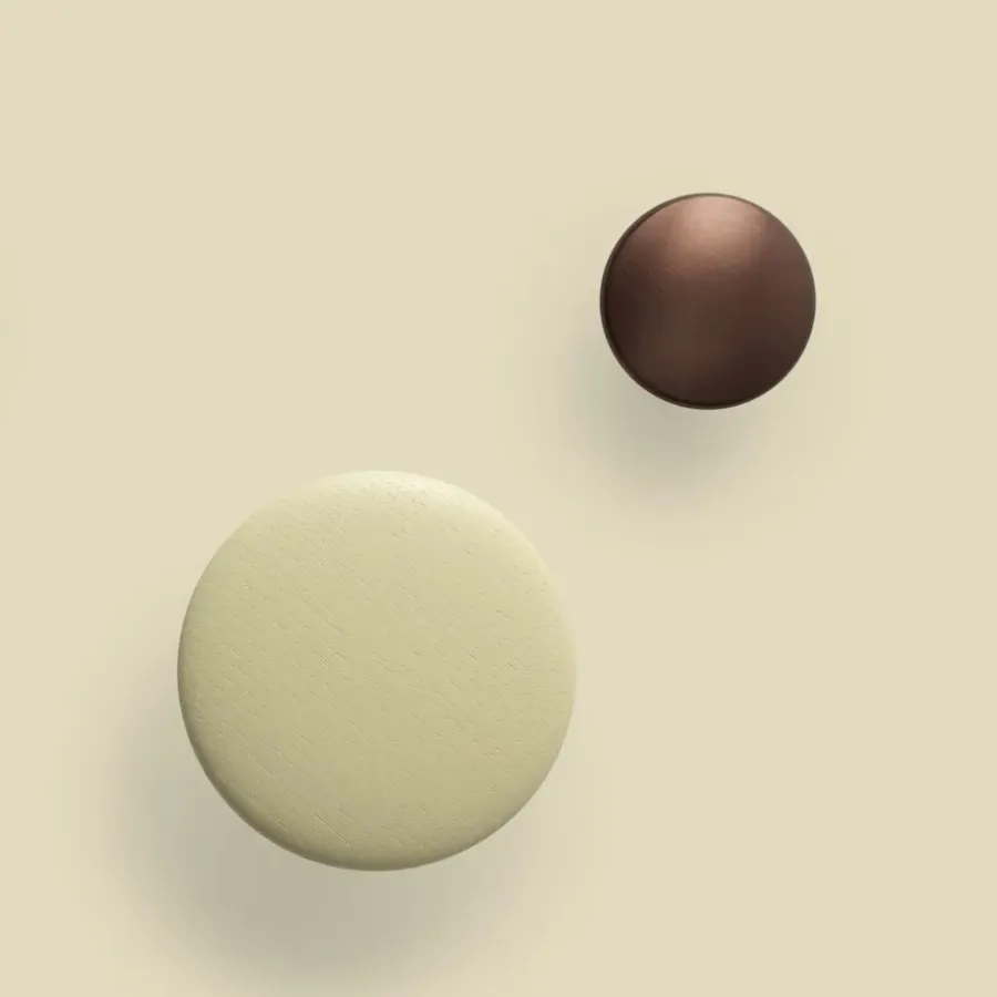 Muuto The Dots kledinghaak metaal 2,7 cm, Umber< Haken & Hangers|Opbergoplossingen Voor De Kinderkamer