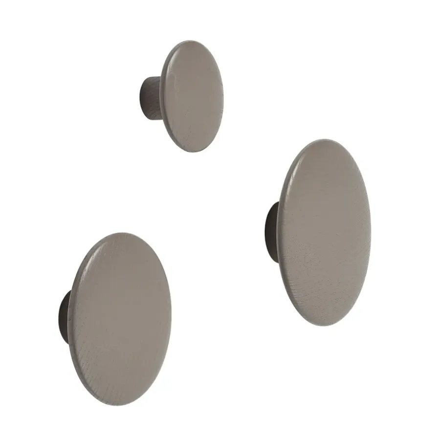 Muuto The Dots kledinghaak taupe, Small< Haken & Hangers|Opbergoplossingen Voor De Kinderkamer