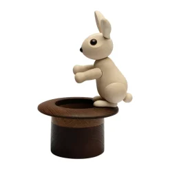 Spring Copenhagen The Magic Hat konijn decoratie 9,5 cm, Esdoorn< Houten Beelden