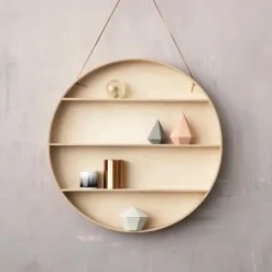 Ferm Living The Round Dorm boekenkast, Ø 55 cm< Planken & Planksystemen|Opbergoplossingen Voor De Kinderkamer