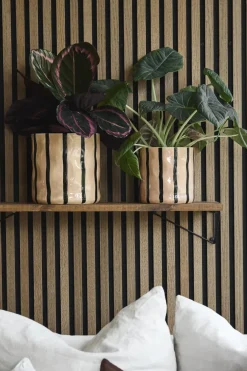 Scandi Living Thrive pot Ø20 cm, Beige-zwart< Bloempotten