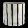 Scandi Living Thrive pot Ø16 cm, Wit-zwart< Bloempotten