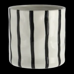 Scandi Living Thrive pot Ø16 cm, Wit-zwart< Bloempotten