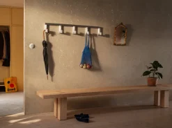 Hem Tig Quintuple haak 115 cm, Geborsteld aluminium< Haken & Hangers