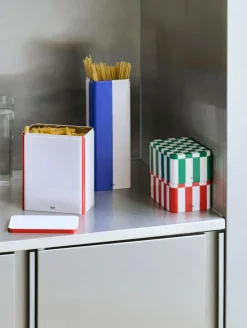 HAY Tin Container voorraadpot medium, Black-off white< Dozen & Boxen