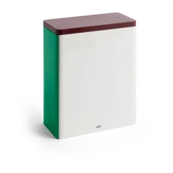 HAY Tin Container voorraadpot x-large, Off white-burgundy-green< Dozen & Boxen